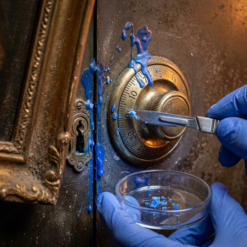 Blue Beeswax Droplet