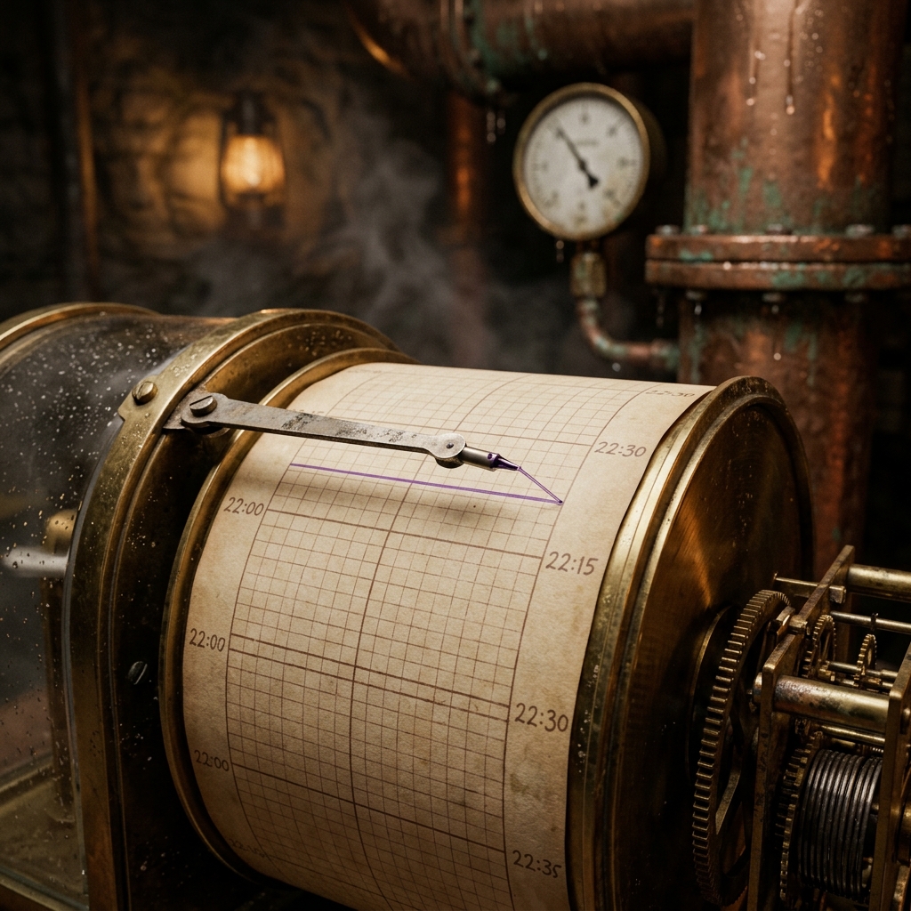 Boiler Barograph Recording Chart