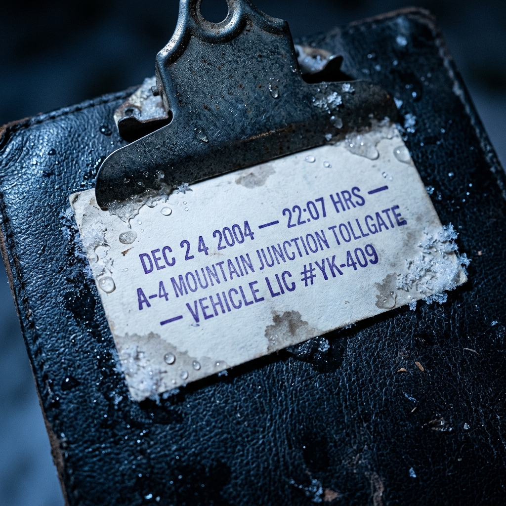 Turnpike Toll Ticket #4092
